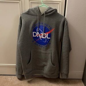 Small Doughnuts and Deadlifts Space Theme Hoodie